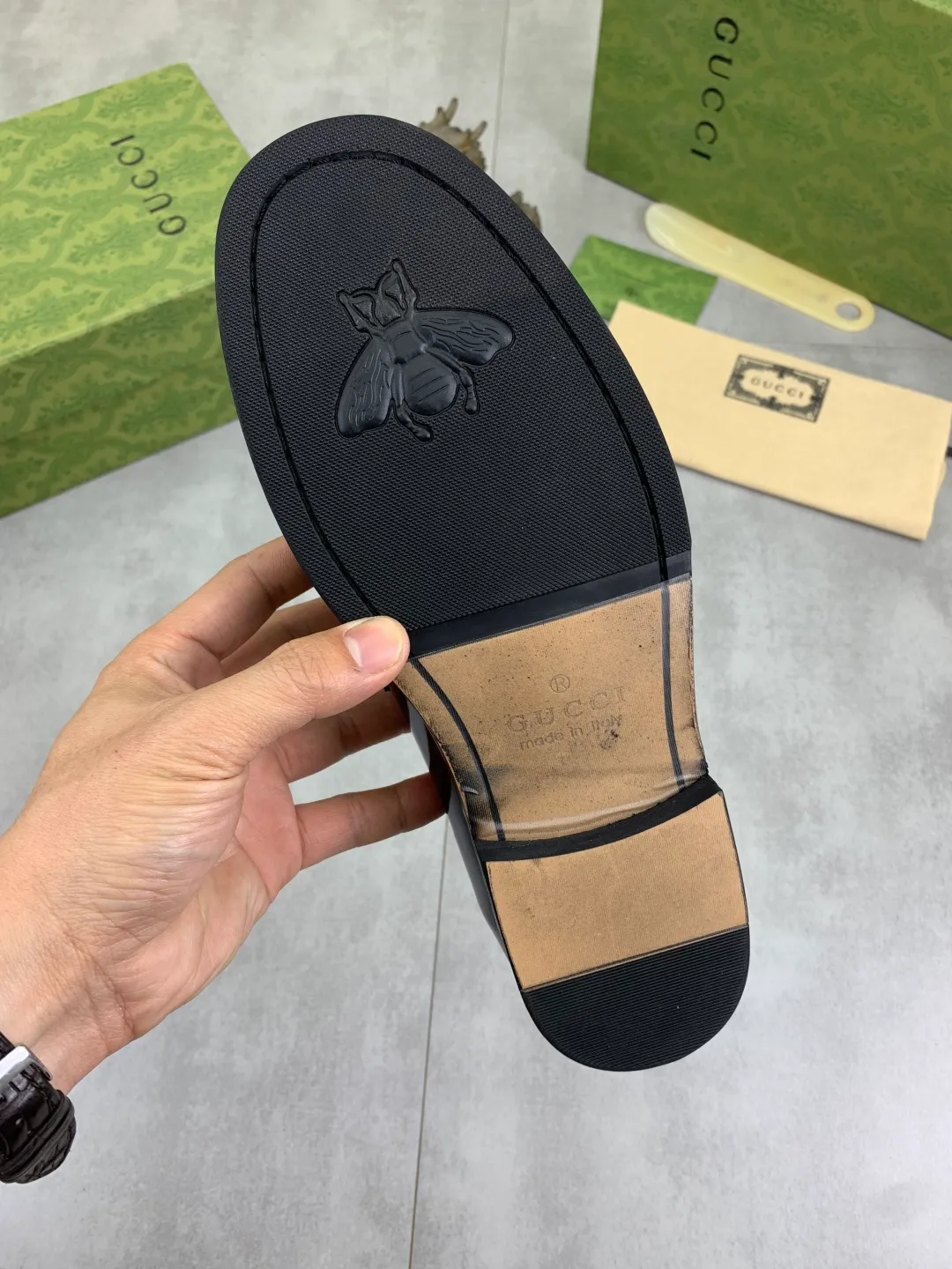 Men's men's shoes 💰P480 [New style] Water-dyed cowhide 💰💎💎💎 [Gucci] GUCCI high-end men's formal business leather shoes, original order 1:1 authentic goods! Original imported high-end open-edge beaded calfskin, original metal buckle, imported first-layer cowhide lining for feet, original outsole, men's shoe size: 38-45, 2️⃣ colors available
